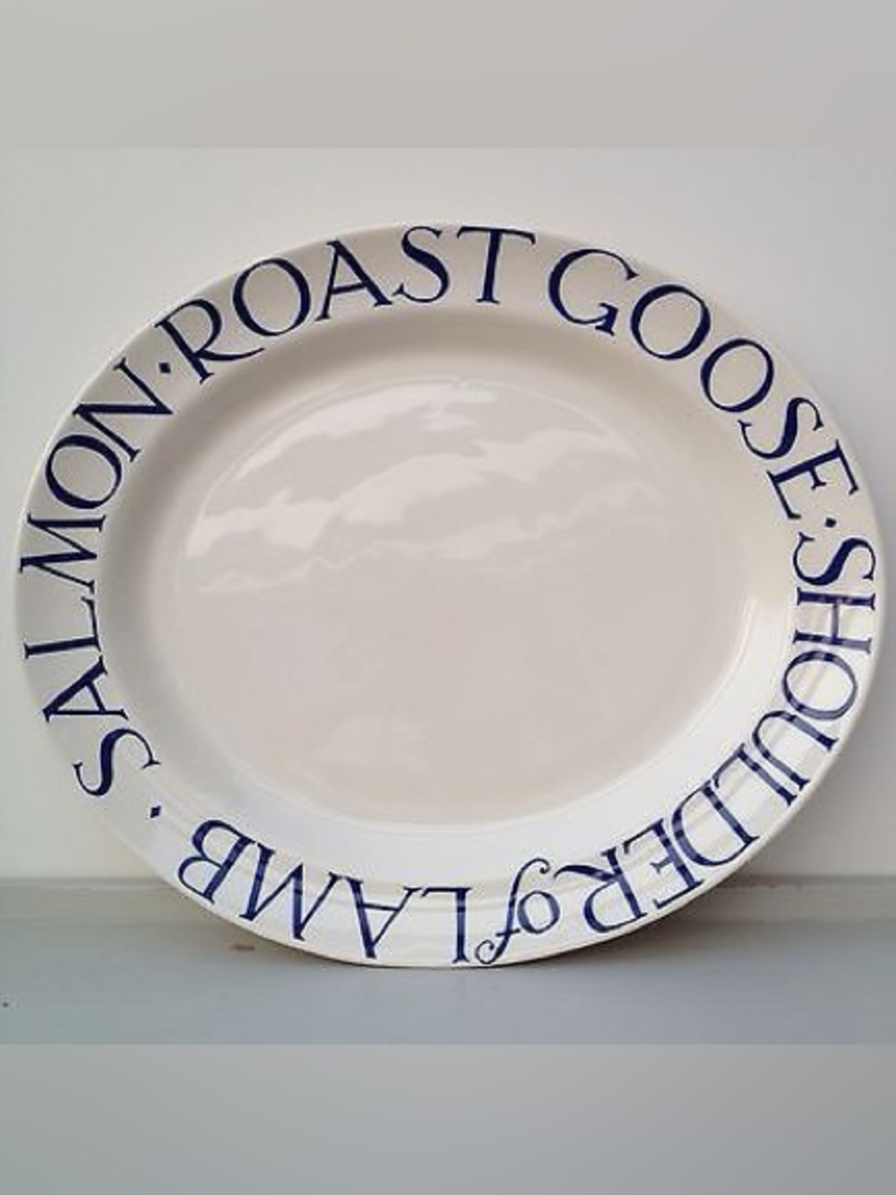 Rare Emma Bridgwater Toast and Marmalade English Christmas Roast Serving Platter